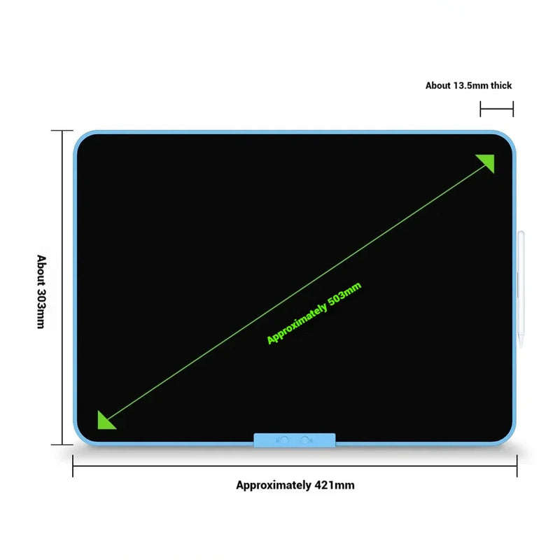LCD Writing Tablet 12/16/20 Inch - USB-C Rechargeable, Eye-Protection Screen, Magnetic Pen, Dual-Surface for Home/Office/School