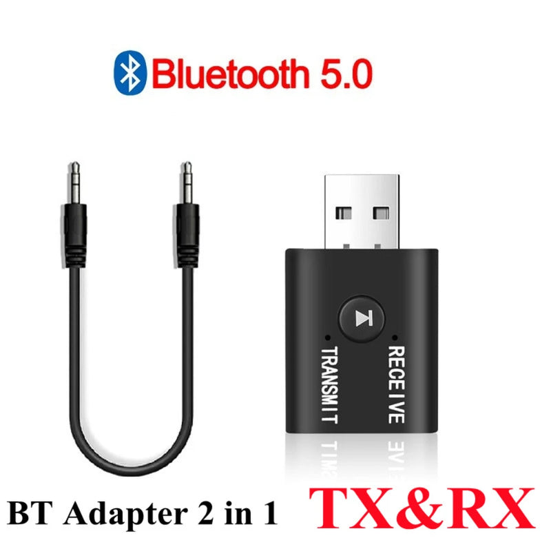 USB Bluetooth 5.0 Adapter 2 in 1 Transmitter Receiver Audio Dongle Wireless for Computer Laptop - Visuel 7 | SAMAG