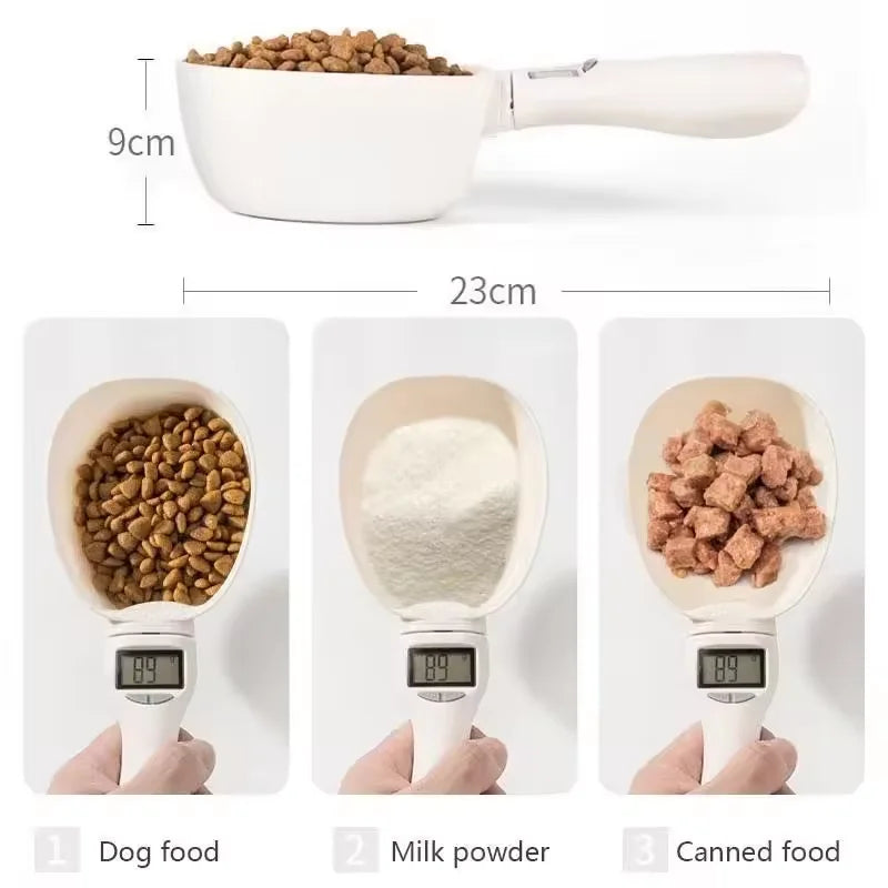 Household pet electronic measuring spoon scale 800g handle spoon scale nutrition scale mini complementary dog food feeding scale
