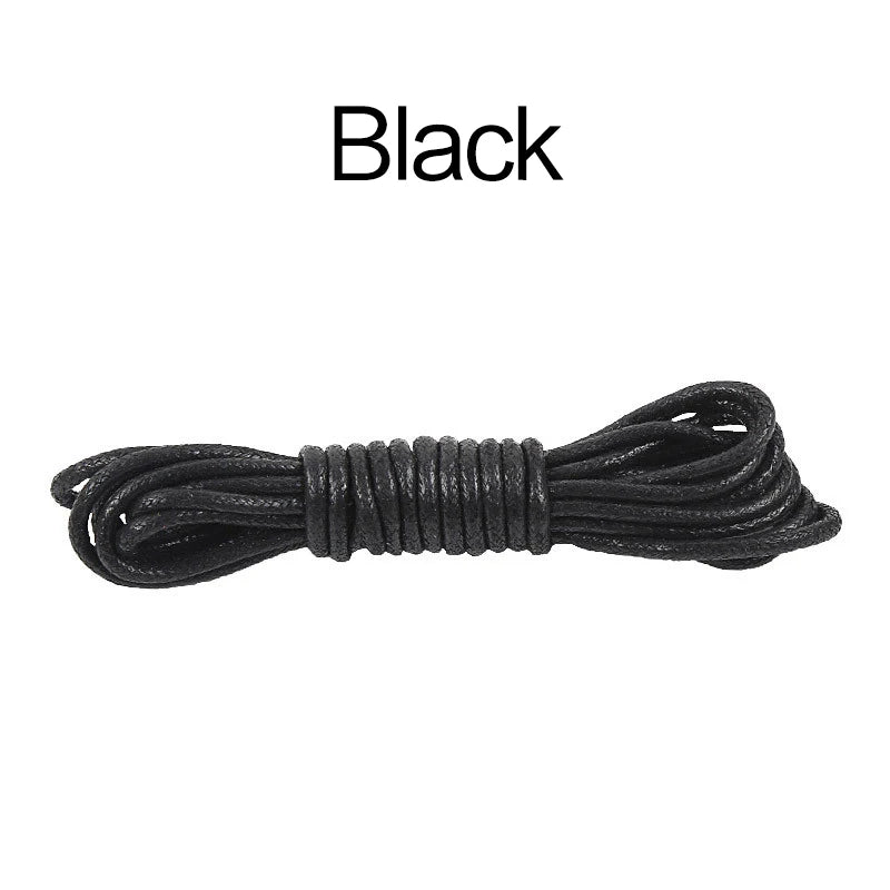70/90/120/150/160CM Waxed Cotton Round Shoe laces Leather Shoes lace Waterproof ShoeLaces Men Boots Shoelace Shoestring