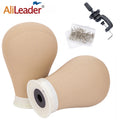 Alileader Canvas Block Poly Head Wig Making Head Weft/Wig Display Styling Mannequin Head Manikin Head Dryer20.5" 21"22.5"23inch