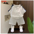 Korean Clothes for Children Boys T-shirt Shorts 2-piece | SAMAG