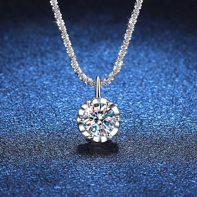 Andara Luxury 925 Sterling Silver AAAAA Zircon Pendant Necklace Fashion Italian Women Jewelry - Visuel 5 | SAMAG