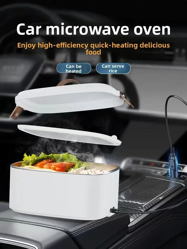 Durable Car Microwave Oven 1.8L 12V24V Water-Free Heating Multifunctional Vehicle Cooking Pot