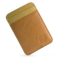 Fashion 100% Genuine Leather Thin Bank Credit Card Case Mini Card Wallet Men Bus Card Holder Cash Change Pack Business ID Pocket