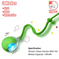 New Cat Interactive Ball Toy Automatic Rolling Ball Faux Tail Rechargeable Smart Pet Electric Toy Dog Cat Training Imitate Mouse