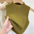 Women Knitted Tank Top Summer Fall Slim Sweater Short - View 4 | SAMAG