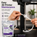 Premium 3D Printer Guide Rail Cleaning Rope, Lint-Free Cotton Thread Cord for Lead Screws Smooth Rods Axis Maintenance Device