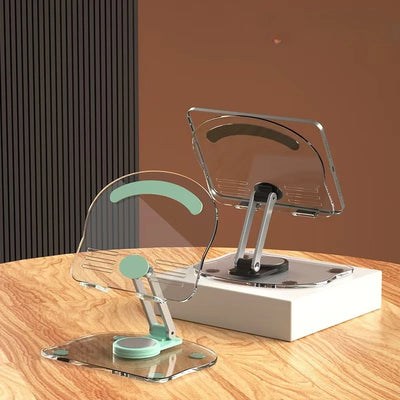New Transparent Acrylic Tablet Stand, Foldable | SAMAG