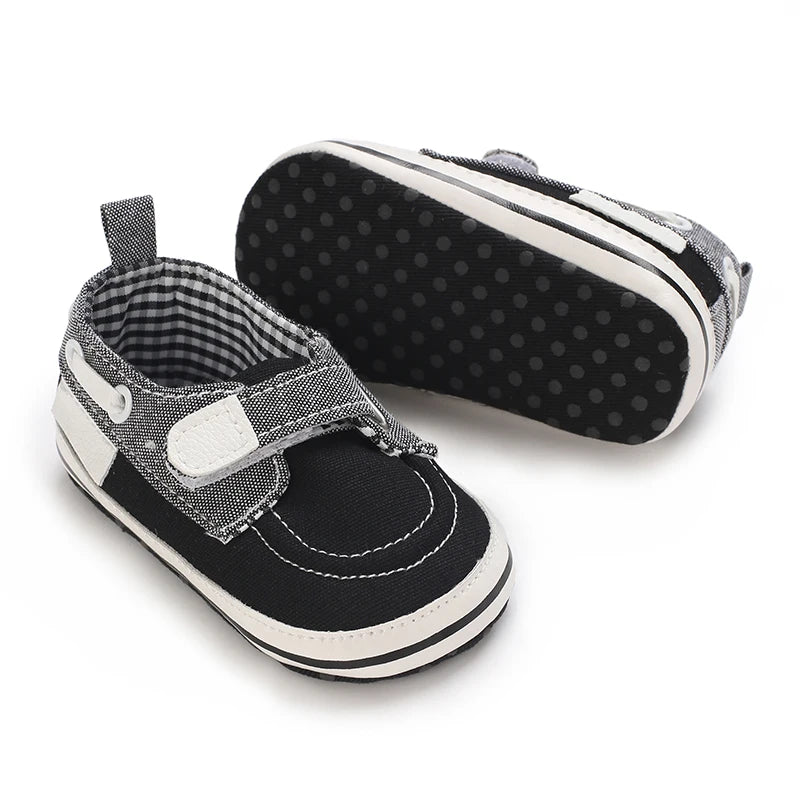 0-18M Classic Fashion Infant Casual Sneakers Soft Sole Baptism Comfortable First Walking Shoes For Baby Boys Girls
