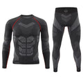 Men Sports Tactical Underwear Sets Fitness Running Tracksuits Breathable Quick Drying Clothing Sweatwicking Sports Clothing