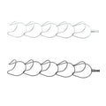 5Pcs Hat Rack Iron Punching Free Multi Layer Multifunctional Space Saving Hat Hanger Holder
