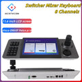 11.6 inch Switcher Mixer Keyboard HD Screen Camera Studio Stage 8 Channels Video Control Live Streaming Church Audio Broadcast