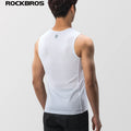 ROCKBROS Bike Vest Breathable  Men's Sleeveless Short Summer Undershirt Windbreaker Tshirt Quick Dry Elastic Mesh Underwear
