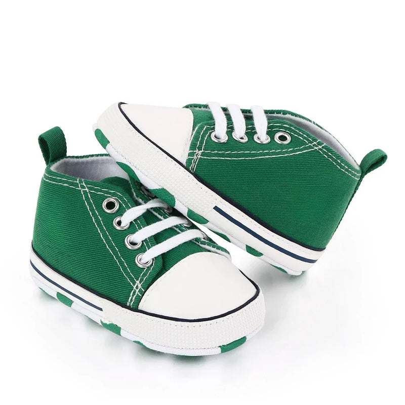Print Canvas Baby Sports Sneakers For Newborn Baby Boys Girls First Walkers Shoes Infant Toddler Soft Sole Baby Shoes