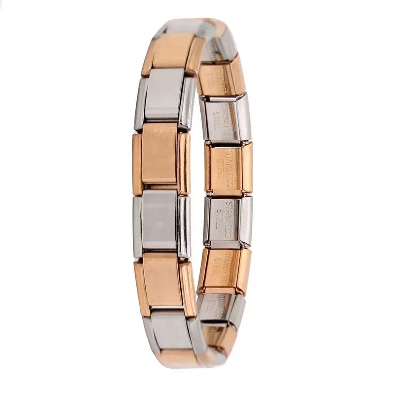 Hapiship New Women's Jewelry 9mm Width Itanlian Elastic Charm Bracelet Fashion Stainless Steel Bangle ST - Visuel 17 | SAMAG
