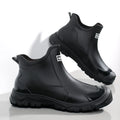 Men's Rain Boots Waterproof Boots Outdoor Non-slip Casual Ankle Boots Hiking Fishing Water Shoes Work Lightweight Rubber Boot