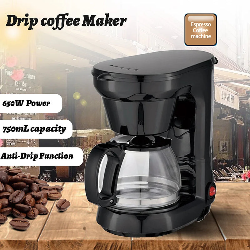 New American Coffee Machine Automatic 110v Drip Coffee Machine American Milk Tea Machine Coffee Pot