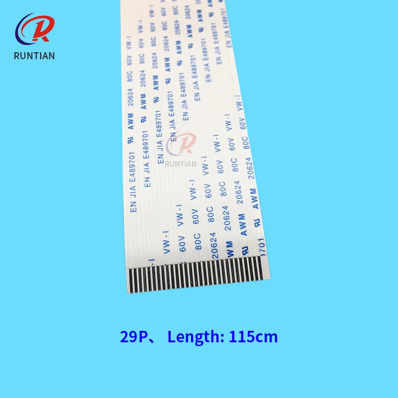 10pcs Printhead Cable for XP600 TX800 Inkjet Printer 29P Data Cable for Mutoh1638 Roland RE640 40cm 60cm 115cm 29Pin Head Cable