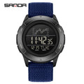 SANDA 2198 Timing Men's Electronic Watch Outdoor Climbing Sports Waterproof LED Large Dial Alarm Clock - Visuel 8 | SAMAG