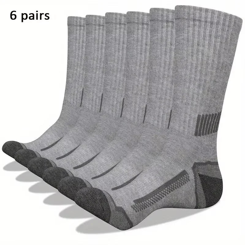 6 Pairs of MEN'S Sports Socks, Sweat Absorbing | SAMAG