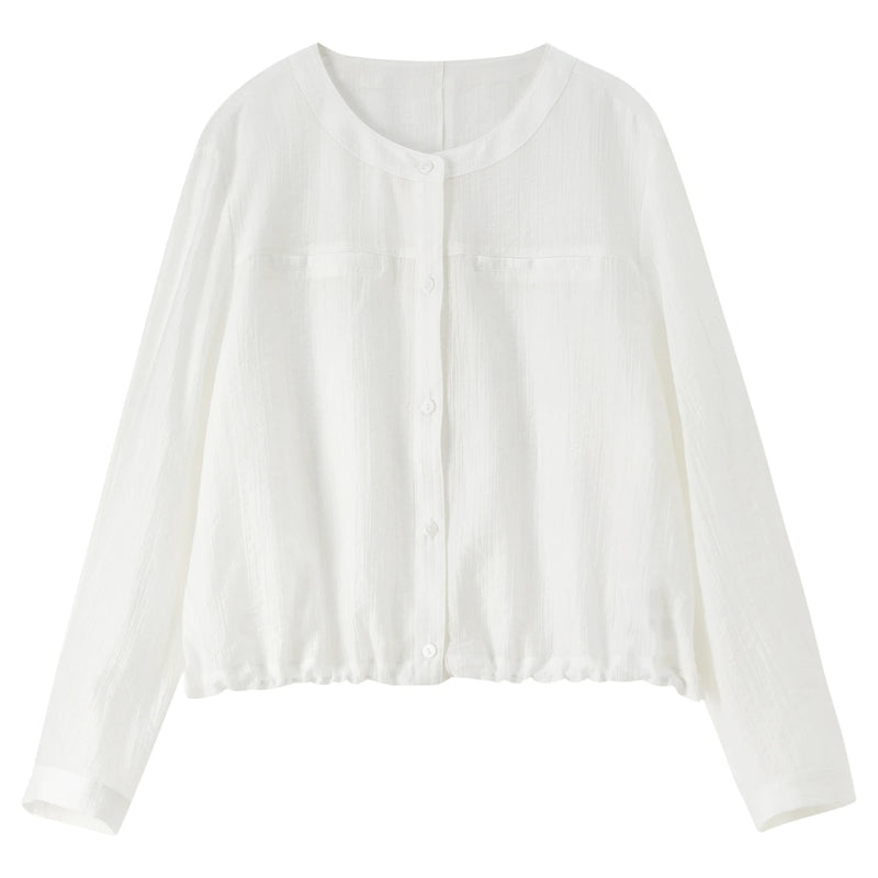 SENTUBILA Women's Oversized Lyocell Shirt Spring Summer - View 4 | SAMAG