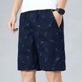 Men's Camo Shorts Elastic Waistband Casual Cargo Hiking | SAMAG