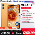 Blackview MEGA 12 Tablet 5G 12.2" 2.4K 120Hz Display Dimensity 7200 CPU IP69K Waterproof 50MP Camera 10000mAh Pad PC