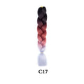 Tereshar 1Pcs 24inch 100g Synthetic Braiding Hair Extensions Jumbo Braiding Hair Twist Crochet Braids Hair for Women