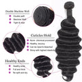 12A Natural Color Loose Deep Wave Human Hair Bundles And Weaves Unprocessed Brazilian Human Hair Weave Bundles 1/3/4PCS Raw Hair Bundles Weave Extensions Hair Extensions Materials For Women Natural Black Soft Silky Hair Loose