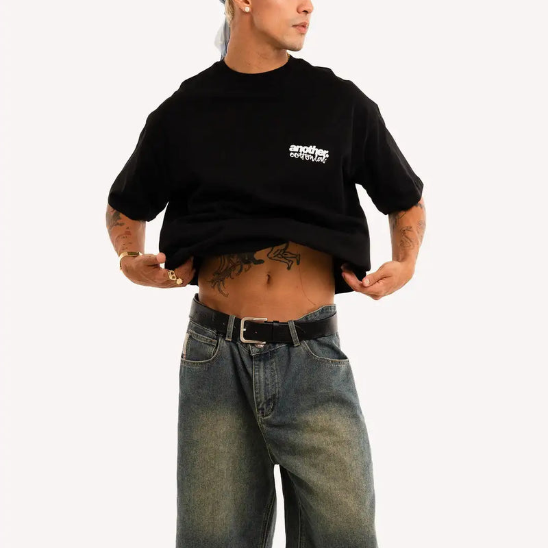 Streetwear Oversized Top Y2K Unisex New Trend Print Cotton Round Neck Short Sleeve Fashion Casual Loose T Shirts Fashion Tops