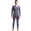 Element men thin cotton V-neck slim fit comfortable base coat long Johns basic thermal underwear set