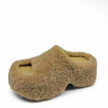 2026 Winter New Plush Warm Casual House Open Toe Women's Cotton Slippers Fashion Simple Style Thick Soled Comfort Women Shoes