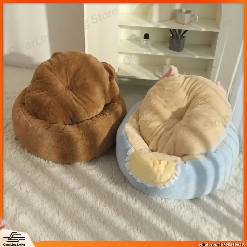 Cat Bed Sofa Winter Warm Pet Bed for Small Dogs Cats Thickened Deep Sleeping Dog Bed Puppy Kennel Cozy Pet Supplies