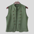 INCERUN Men Vests Striped Stand Collar Sleeveless Open Stitch Male Waistcoats Streetwear 2026 Fashion Casual Crop Vests For Man