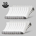 10 Pairs men's short socks Summer thin black white grey | SAMAG