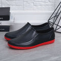 Low-Top Work Slip-on Male Shoes Water Low-heel Galoshes for City Cheap Wellies Fishing Offer Plastic Gumboots Men's Rain Boots