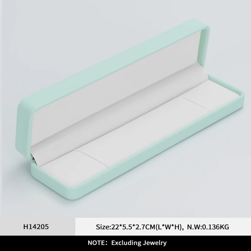 Oirlv Green Leather Jewelry Organizer Wedding Ring Box Pendant Bracelet Necklace Storage Case Gift Packaging Display Box