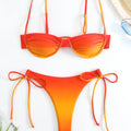 Sexy Tie Dye Print Push Up Bikinis Sets Two Pieces Side | SAMAG
