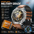 New 1400mAh Big Battery Smart Watch Men Outdoor GPS Flashlight IP68 Waterproof Bluetooth Call AMOLED Military Sports Smartwatch