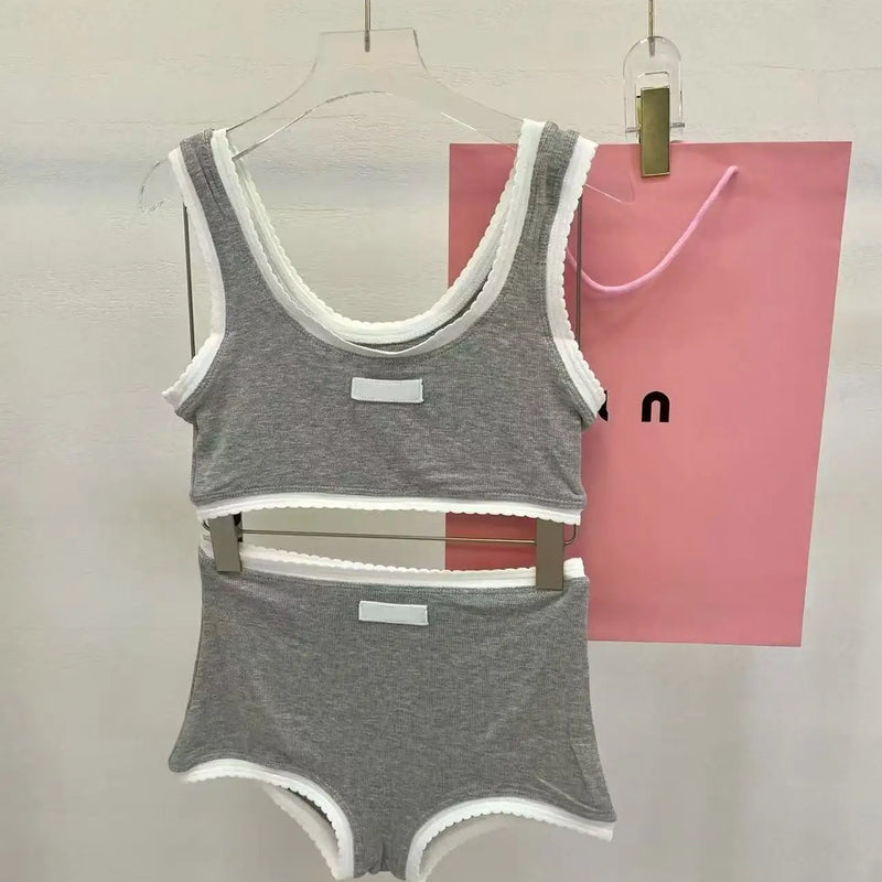 European and American Bikini Set Letter Logo Underwear | SAMAG