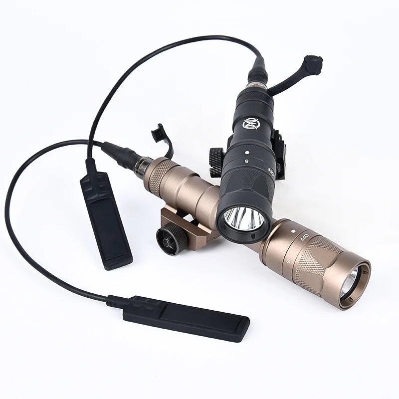 Strobe Flashlight Surefir SF M300 M300W Scout Light WADSN Tactical Torch M600 M600W LED White Lamp Hunting Camping Airsoft X300