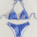 Women's Two Piece Bikini Set 2025, Sexy Triangle Push Up Swimsuit, Floral Print Bathing Suit, Beach Swimwear