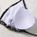 Shencai Zebra Pattern Backless Pleated Bikini Sexy | SAMAG