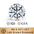 0.3ct 0.5ct 0.8ct 1ct 1.5ct 2ct 3ct With IGI GIA Certificates Lab Grown Diamonds CVD HPHT Lab Created Diamond Wholesale
