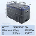 【Premium】Succebuy Car Refrigerator Dual Zone Port le Freezer Car Refrigerator Fridge Adjust le Range 12/24V DC and A Compressor