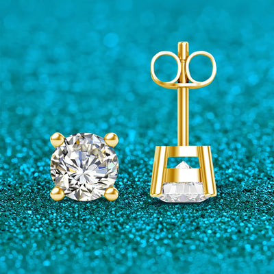 Szjinao Real Full 18k Gold Earrings AU750 Moissanite Diamond Women Jewelry Certifid K Luxurious Valentines Gifts | SAMAG