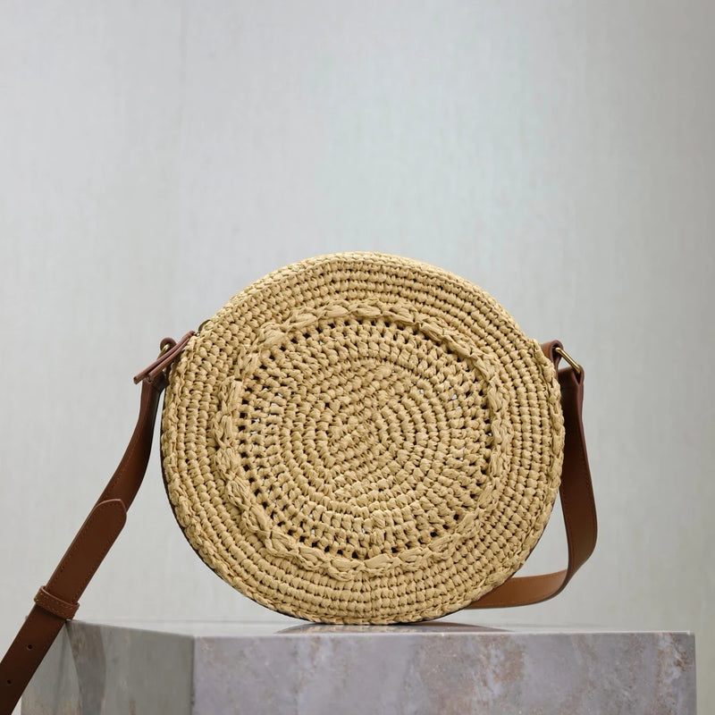 Designer Bags Woman Luxury 2026 Crossbody Bag Ladies Bags Luxury Handmade Circle Bag Shopping Shoulder  Ladies Purse