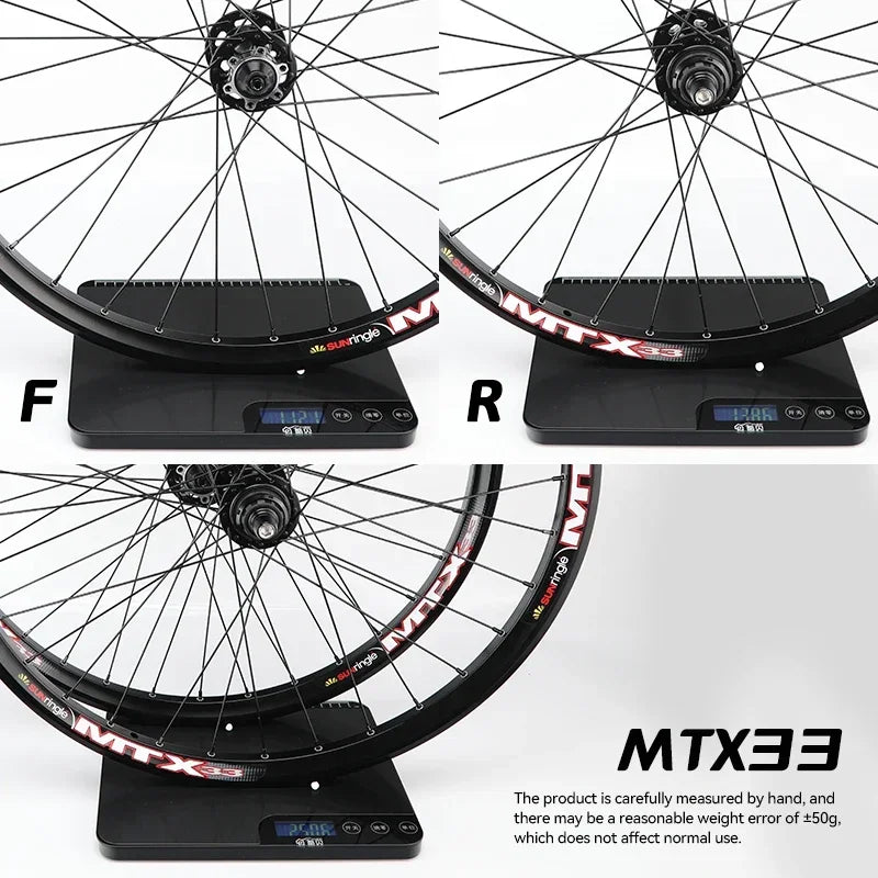 TANKE MTB Wheelset 26 inch Disc Brake MTB single-speed DJ AM Enduro DH Wheelset Hub MTX33/39 aluminum alloy Mountain wheel set