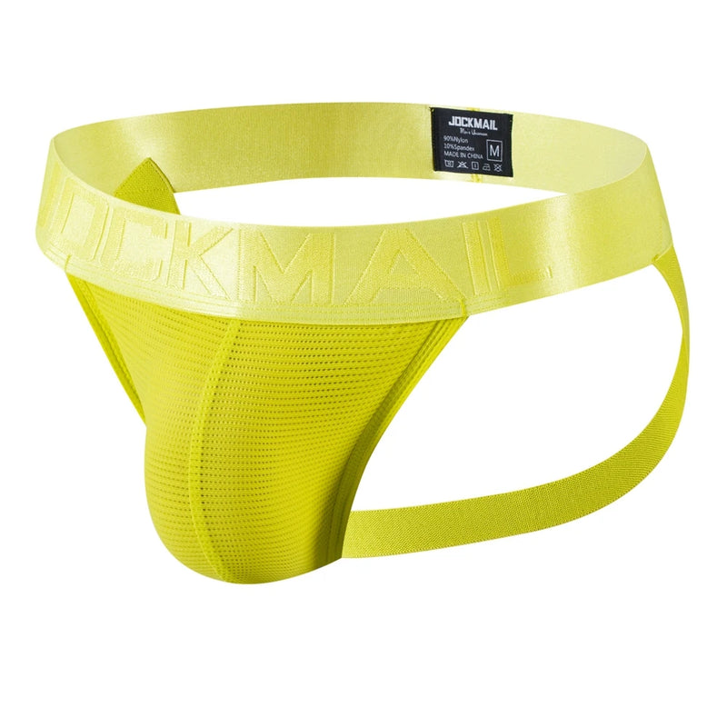 Sexy Men Underwear Panochas Jockstrap T-Back Thongs Cueca Gay Tangas Mens Bikini Brief Nylon Fast Dry As Underwear or Swimwear